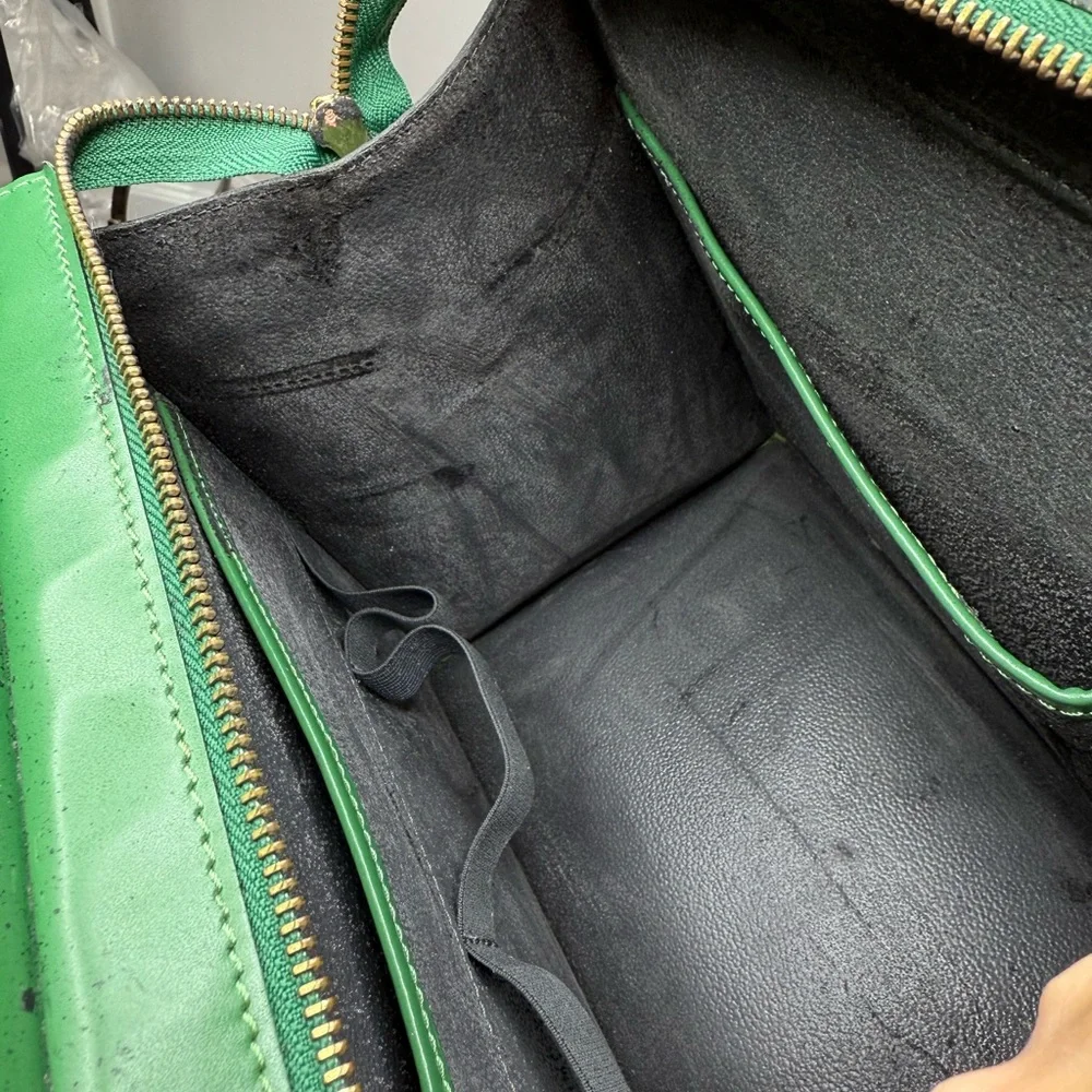 Authentic Louis Vuitton Epi Riviera Handbag in Borneo green